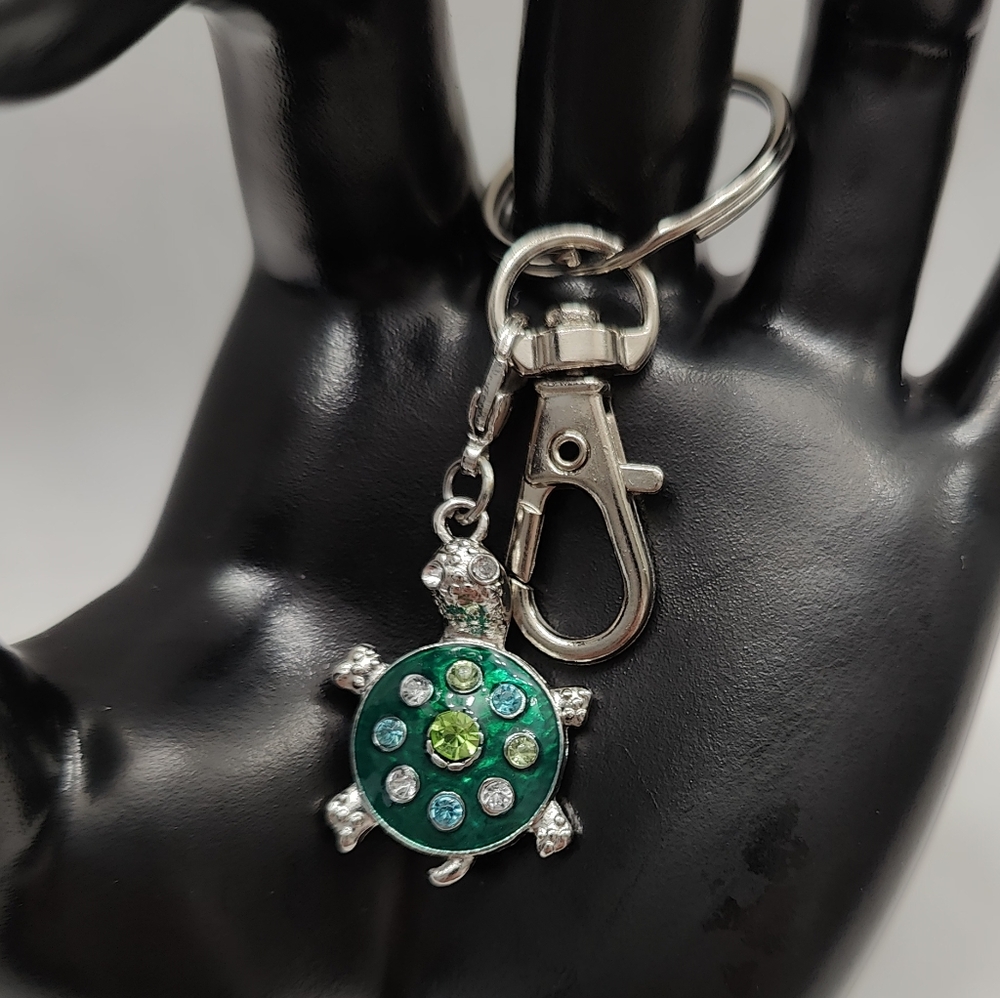 Turtle Charm Keychain